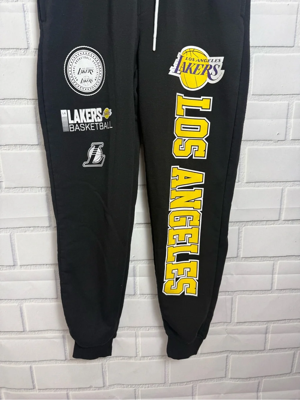 NBA Los Angeles Lakers Jogger Sweatpants Size S Black Athletic Pants